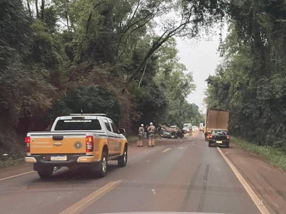 O acidente ocorreu no início da manhã desta segunda-feira, no trajeto entre Giruá e Santo Ângelo