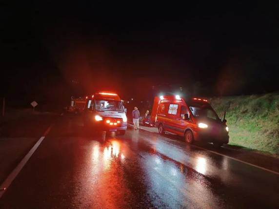 Colisão frontal ocorreu na BR-392, entre Santa Maria e São Sepé