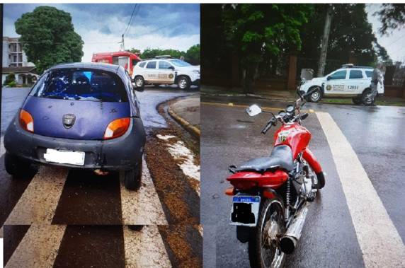 Os dois homens que tiveram ferimentos e foram atendidos no Hospital Oswaldo Cruz estavam em uma moto Honda 150cc