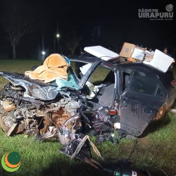 O acidente envolveu um Caminhão Volksvagem, um GM/Prisma e um Jeep/Renegade