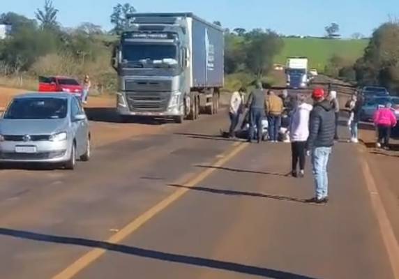 A vítima, que retornava para Itaqui após participar de um evento em Cruz Alta, foi socorrida pela equipe do Samu de Entre-Ijuís.