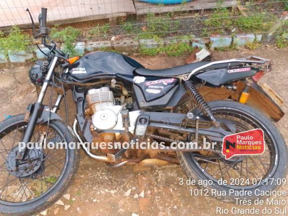 O acidente ocorreu na rua Padre Cacique no Centro da cidade