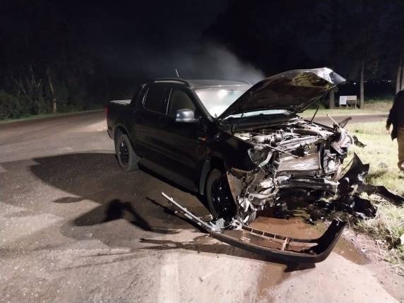 O acidente ocorreu no trevo de entroncamento da RS-344 com a RSC-472