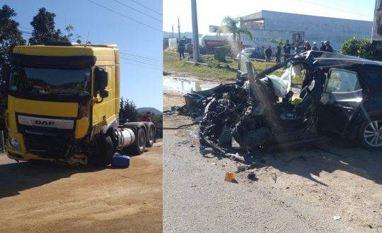 Batida frontal ocorreu nesta terça-feira (27)