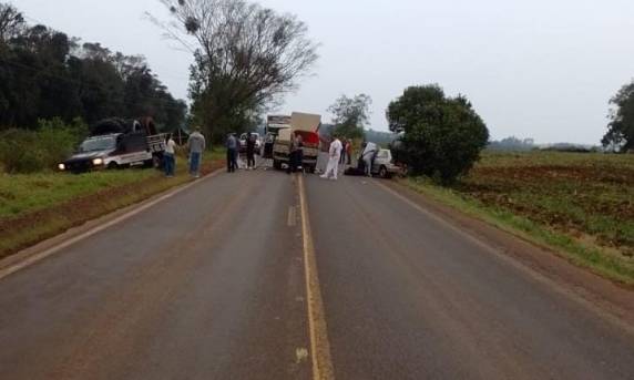 O acidente envolveu três veículos, no trajeto entre Cândido Godói e Santa Rosa