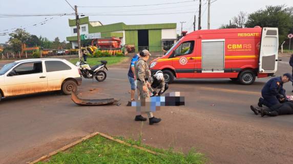 O acidebte ocorreu na RS-155, em frente a Rodoviária