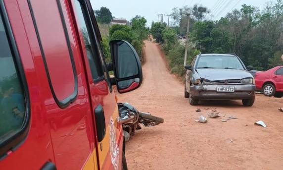 O acidente de trânsito ocorreu na Rua Mato Grosso do Sul, estrada vicinal de acesso secundário da BR-468 no Distrito de Bela Vista