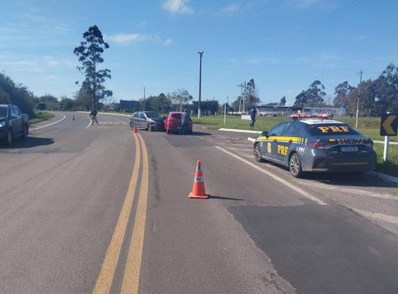 O acidente ocorreu na BR-287 em São Vicente do Sul