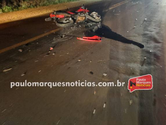 O casal de três-maienses, ocupava um moto na RS-342