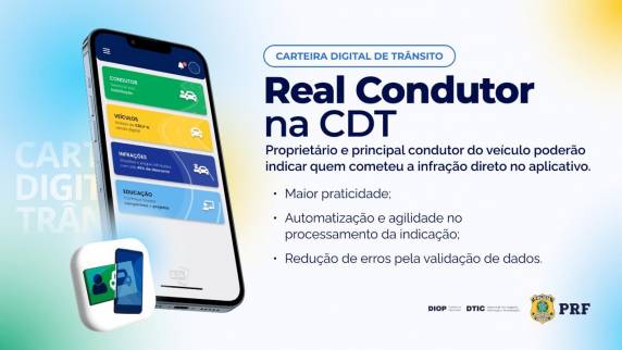 Agora a indicação de motoristas em autuações sem abordagem pode ser feita pelo celular