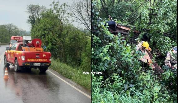 O motorista estava sozinho no veículo