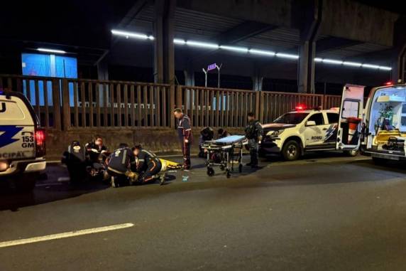 Agente foi socorrido e encaminhado para atendimento médico