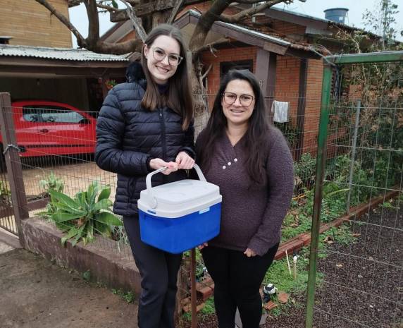 A partir de um trabalho de mobilização, o BLH está indo até a residência das doadoras realizar a coleta domiciliar.