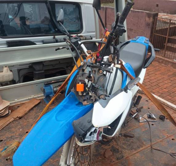 O acidente ocorreu no início da manhã desta sexta-feira no Centro de Três de Maio