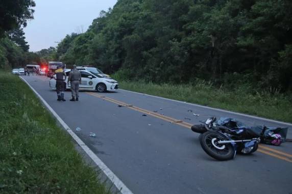 A vítima estava conduzindo uma motocicleta pela Rua Olímpio Suzin, próximo à Barragem da Maestra