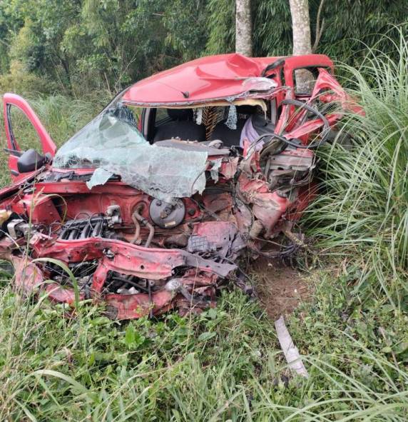Vítima foi encontrada fora do veículo e já sem sinais vitais, segundo o Corpo de Bombeiros.