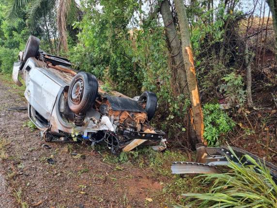 O acidente ocorreu no trajeto entre Três de Maio e Santa Rosa