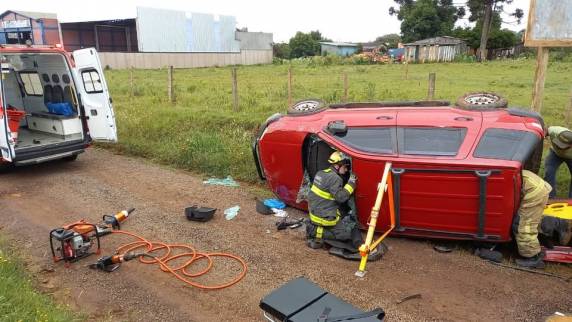 O acidente ocorreu na BR-285