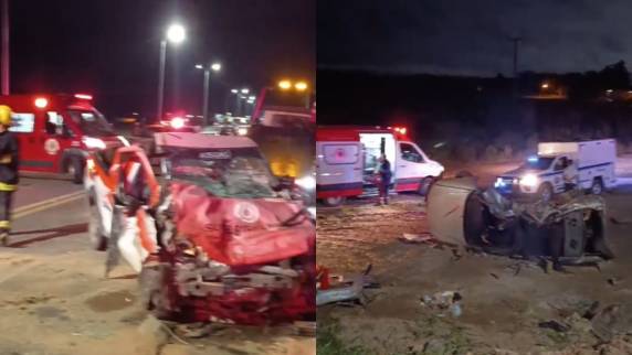 Vítimas ficaram presas às ferragens dos veículos