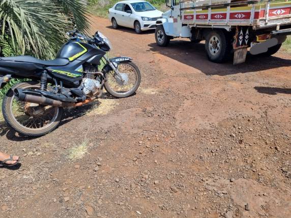 Colisão entre moto e caminhonete ocorreu no trajeto entre Boa Vista do Buricá e Três de Maio