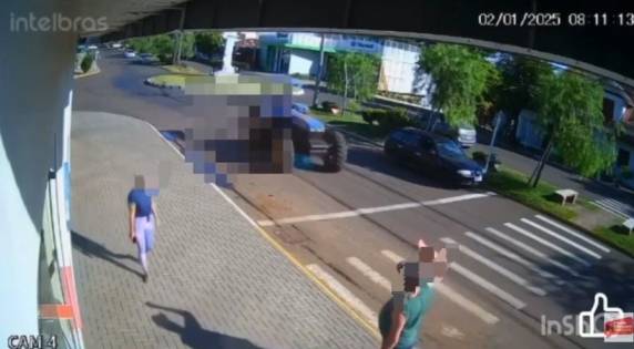 O atropelamento aconteceu no Centro da cidade