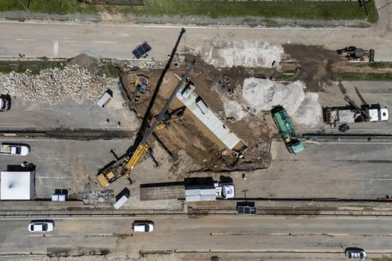 Trânsito na rodovia havia sido interrompido após a abertura de uma cratera na via, em decorrência da forte chuva que atingiu o Estado na última semana