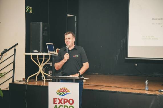Fala do Chefe do Executivo de Santo Cristo, Charles Thiele, integrou discurso de evento que marcou a contagem regressiva para a 10ª EXPOAGRO de Santo Cristo