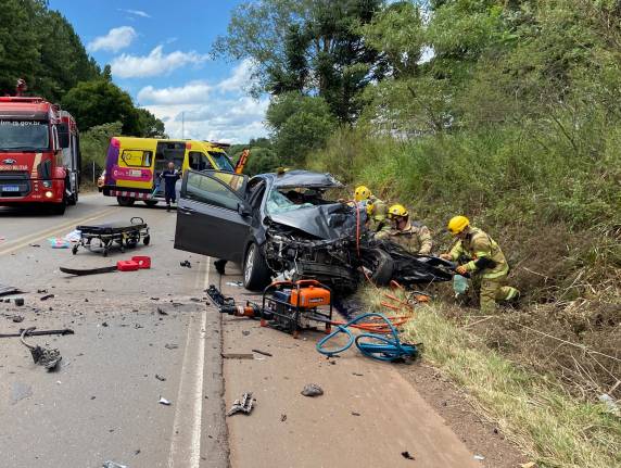 O acidente aconteceu na BR-153