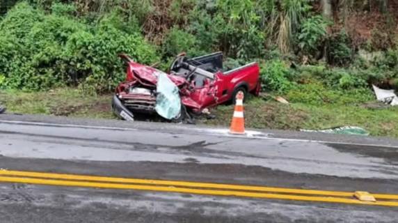 A vítima estava na carona do veículo acidentado