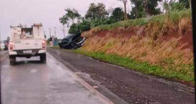 Houve apenas danos materiais e ferimentos leves