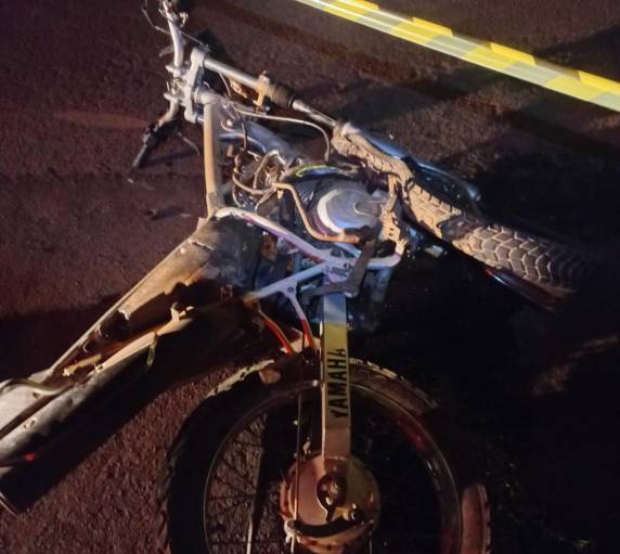 Colisão envolveu a moto da vítima e um carro próximo da localidade de Bela Vista