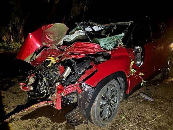 As causas do acidente será analisada pelas autoridades para determinar as causas da perda de controle do veículo.