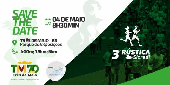 Eventoa contece junto a programação da Expofeira de Três de Maio