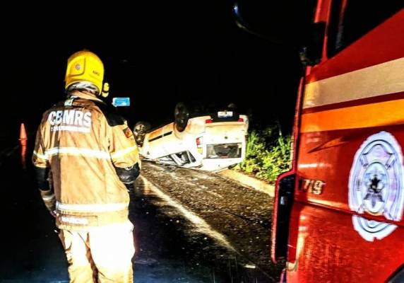 A condutora de um automóvel Kia Soul não ficou ferida