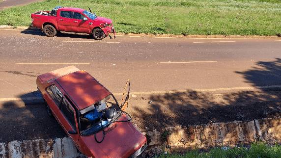 O caso ocorreu no trevo de acesso à Rua São João.