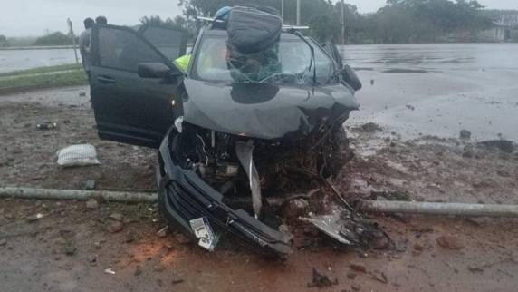 Colisão ocorreu no km 434 da rodovia, sentido Camaquã