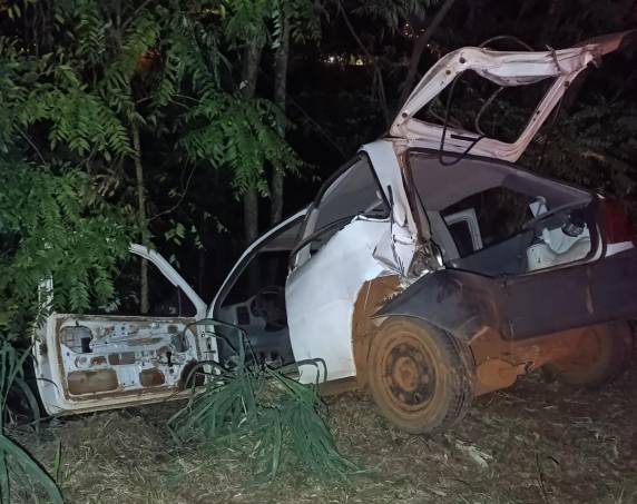O acidente aconteceu próximo da ponte seca, em um dos acessos segundários para a cidade