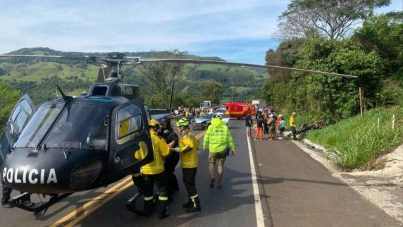 Colisão ocorreu na rodovia SCT-480, na manhã desta segunda-feira (21)
