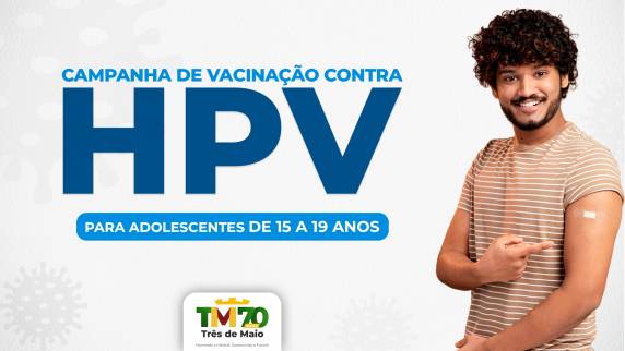 De acordo com dados do Ministério da Saúde, 724 jovens do nosso município ainda não receberam a vacina