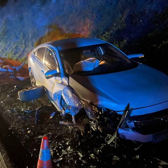 Acidente ocorreu na noite de segunda-feira (5), em Carazinho, e envolveu dois veículos