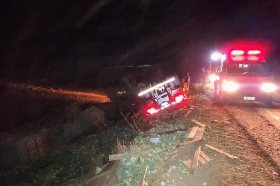 Acidente aconteceu no final da noite de terça-feira (6); veículo era de Taquara, no Vale do Paranhana