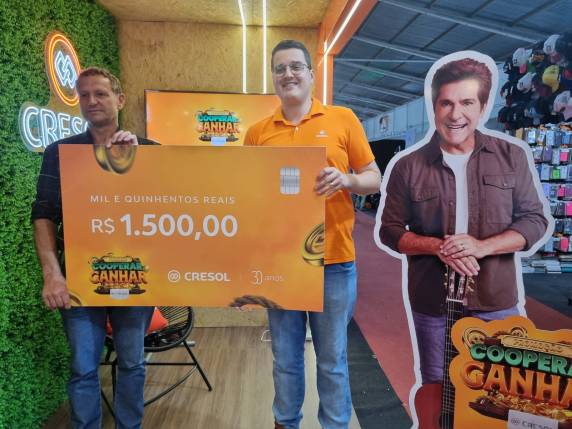 Associado contemplado recebeu prêmio na Expofeira 2025