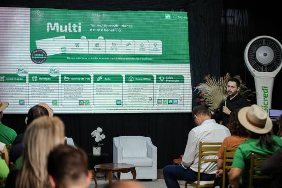 Além de apoiar a realização do evento, a Cooperativa promoveu dois encontros especiais voltados aos seus associados, com foco em soluções financeiras e inovação em benefícios corporativos.