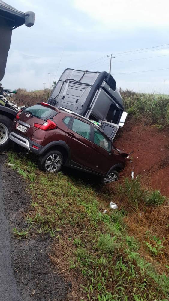 O acidente ocorreu nas proximidades do posto Botoqueiro, no sentido Cruz Alta?Santa Maria.