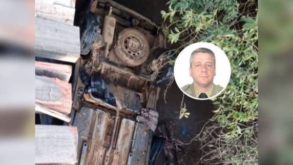 O acidente foi presenciado por familiares, que seguiam logo atrás em outro automóvel.