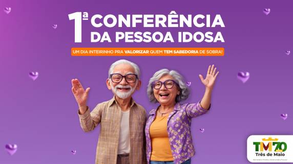 A conferência será realizada no Salão do Grupo de Idosos Alegria de Viver, localizado no Bairro Planalto