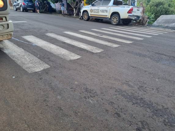 O acidente ocorreu na Rua São Boaventura, nas proximidades do cruzamento com a Rua São José no bairro São Francisco.