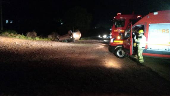 Um homem de 54 anos, foi vítima fatal de um capotamento de veículo no trajeto entre Giruá e Santa Rosa