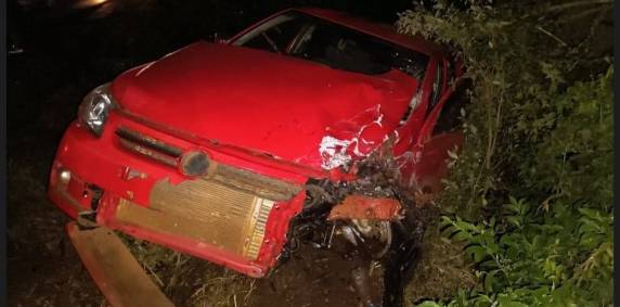 Um dos condutores ficou preso às ferragens em Nonoai/RS, vindo a morrer carbonizado