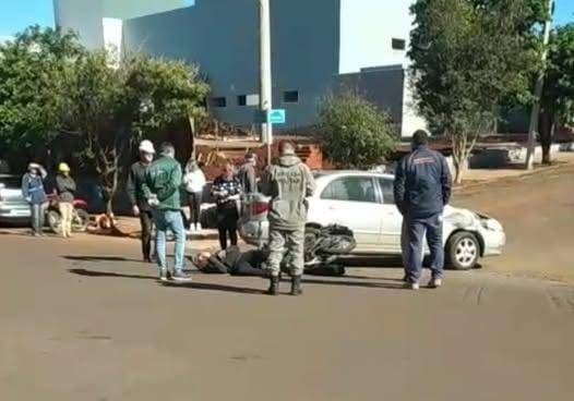 O Corpo de Bombeiros Militar atendeu a ocorrência e conduziu o homem de 27 anos ao Hospital de Caridade de Três Passos